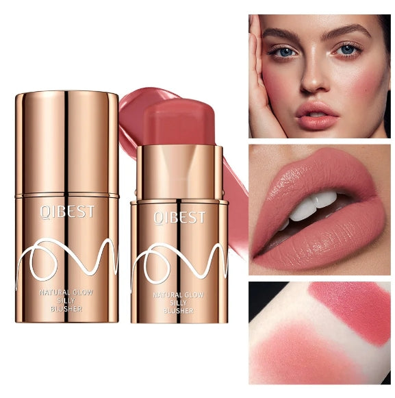 6 Colors Blush Stick Cream Blusher Waterproof Long-lasting Multi-use Lip Cheek Eye Makeup for Women Blendable