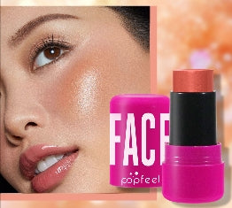 3-in-1 Multi-Use Makeup Stick Blush Stick-Use Stick for Cheeks  Eyes  and Lips Easy-to-Use Stick for Natural Radiance