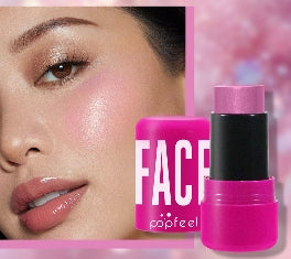 3-in-1 Multi-Use Makeup Stick Blush Stick-Use Stick for Cheeks  Eyes  and Lips Easy-to-Use Stick for Natural Radiance