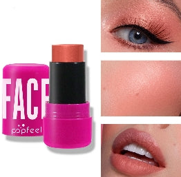 3-in-1 Multi-Use Makeup Stick Blush Stick-Use Stick for Cheeks  Eyes  and Lips Easy-to-Use Stick for Natural Radiance