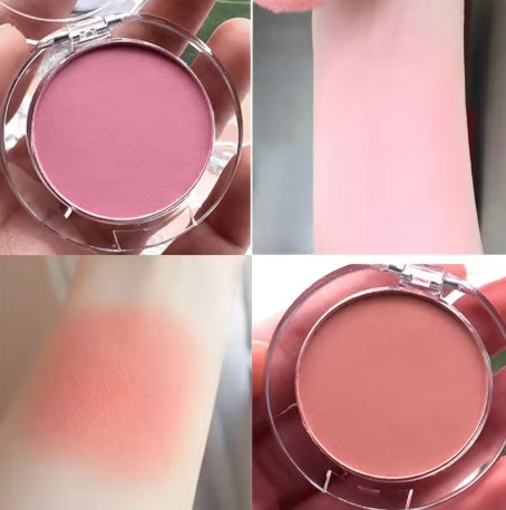 Monochrome blush Pallete 6 Color Peach Face Mineral Pigment Cheek Blusher Powder Makeup Professional Contour Shadow Pink Blusher