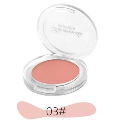 Monochrome blush Pallete 6 Color Peach Face Mineral Pigment Cheek Blusher Powder Makeup Professional Contour Shadow Pink Blusher