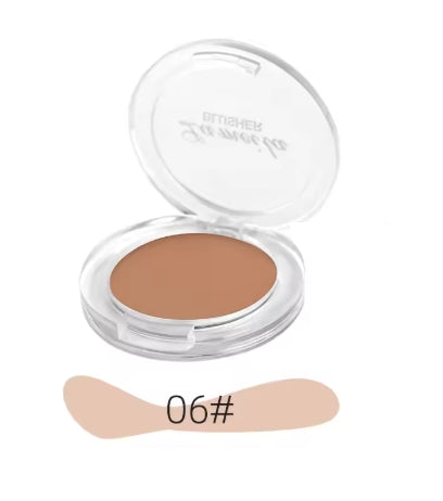 Monochrome blush Pallete 6 Color Peach Face Mineral Pigment Cheek Blusher Powder Makeup Professional Contour Shadow Pink Blusher