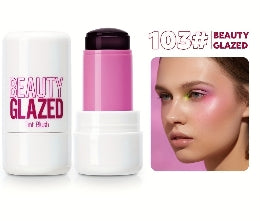 Makeup Blush Stick Lip Tinted Cooling Water Jelly Tint Jelly Blush Stick Watercolor Multi-Use Matte Blush Makeup