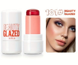 Makeup Blush Stick Lip Tinted Cooling Water Jelly Tint Jelly Blush Stick Watercolor Multi-Use Matte Blush Makeup