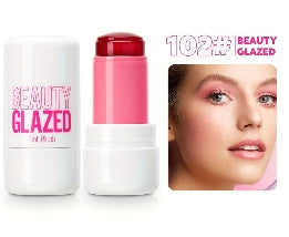 Makeup Blush Stick Lip Tinted Cooling Water Jelly Tint Jelly Blush Stick Watercolor Multi-Use Matte Blush Makeup