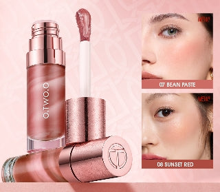 Liquid Blush Face Blusher Moisturizing Long Lasting Natural Silky Weightless Matte High Pigment Matte Blush Face Makeup