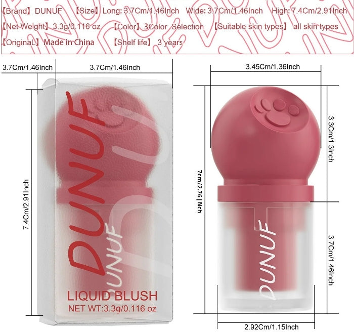 Creamy Cat Paw Blush Trio Buildable Pigment Long Lasting Natural Finish Vegan Cruelty Free Makeup Essential