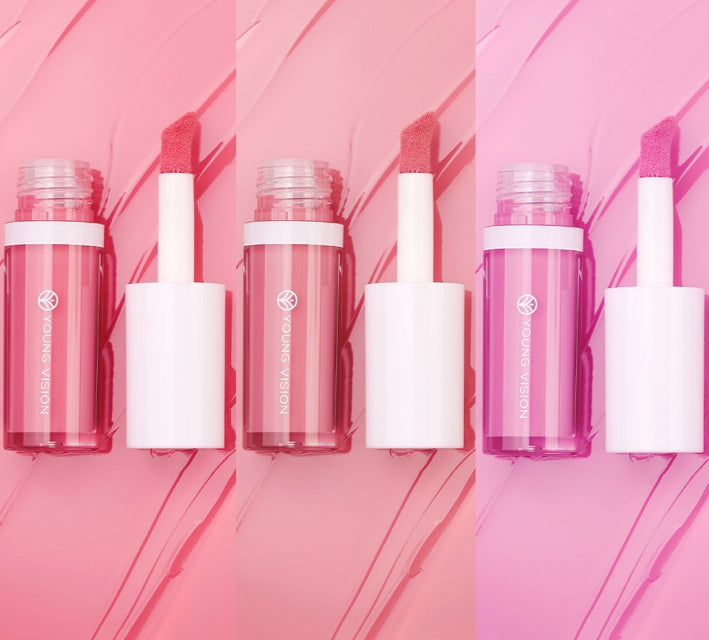 3 Colors Lightweight Moisturizing Liquid Blush for Lips & Cheeks Highlighting & Color Showing Blush