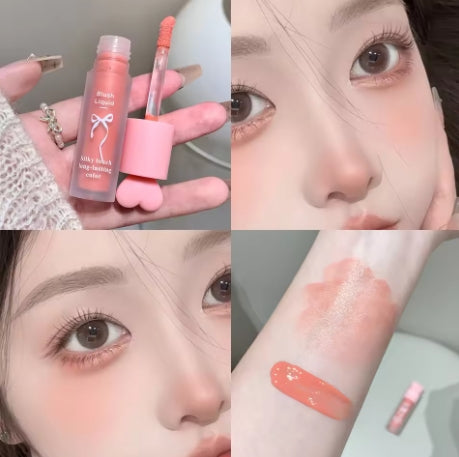 Liquid Blush Natural Low Saturation Water Light Sponge Brush Head Multi-purpose Blush Liquid