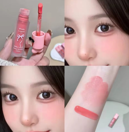 Liquid Blush Natural Low Saturation Water Light Sponge Brush Head Multi-purpose Blush Liquid