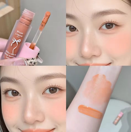 Liquid Blush Natural Low Saturation Water Light Sponge Brush Head Multi-purpose Blush Liquid