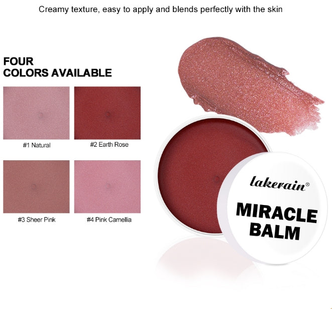 Multi Glow Balm Cream Blush for Cheeks Blush Balm Face Makeup Radiant Finish Hydrating Creamy Lightweight Cosmetic