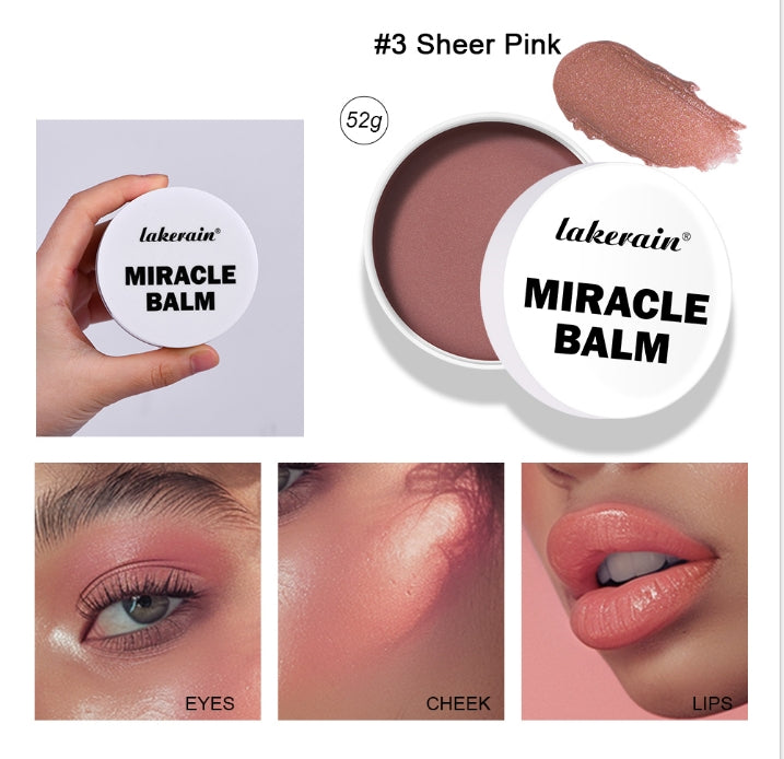 Multi Glow Balm Cream Blush for Cheeks Blush Balm Face Makeup Radiant Finish Hydrating Creamy Lightweight Cosmetic