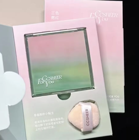 Tri-Color Blush Palette Astringent Color Expanding Shrink Blush Highlighting Finishing Trio Creamy Apricot Makeup
