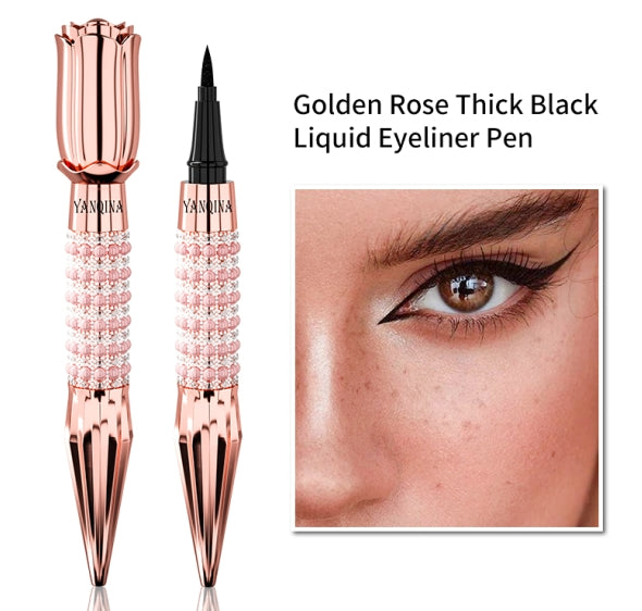 Liquid Eyeliner Pen Waterproof Black Long-Lasting Eye Liner Pencil Thick Quick-Dry Cosmetics Makeup Tool