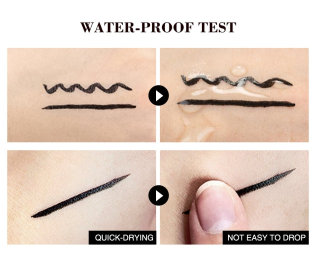 Eyeliner Stamp Black Liquid Eyeliner Pen Waterproof Fast Dry Double-ended Eye Liner Pencil Make-up for Women Cosmetics