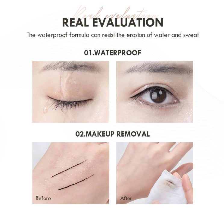 Brown Liquid Eyeliner Quick-drying Smudge-proof Sweat-proof and Waterproof Precise and Long-lasting Slim Eyeliner