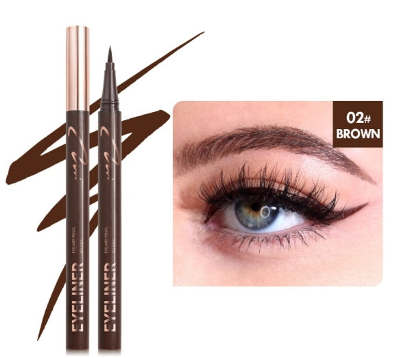 Brown Liquid Eyeliner Quick-drying Smudge-proof Sweat-proof and Waterproof Precise and Long-lasting Slim Eyeliner