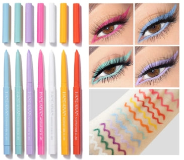 Option Matte Eyeliner Gel Pencil Easy to Wear Colorful White Yellow Blue Eye Liner Pen Cream Makeup Cosmetics
