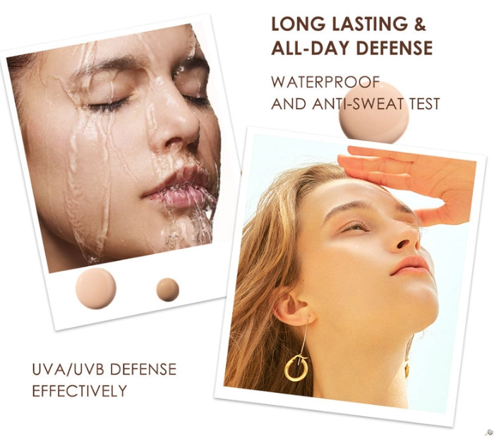 Waterproof Liquid Foundation Cream Full Coverage Oil-control Long-lasting Face Concealer Base Cosmetics