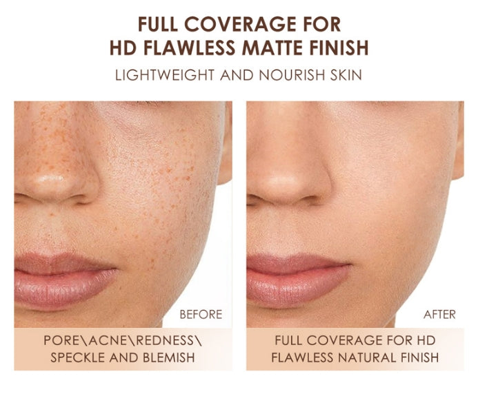 Waterproof Liquid Foundation Cream Full Coverage Oil-control Long-lasting Face Concealer Base Cosmetics