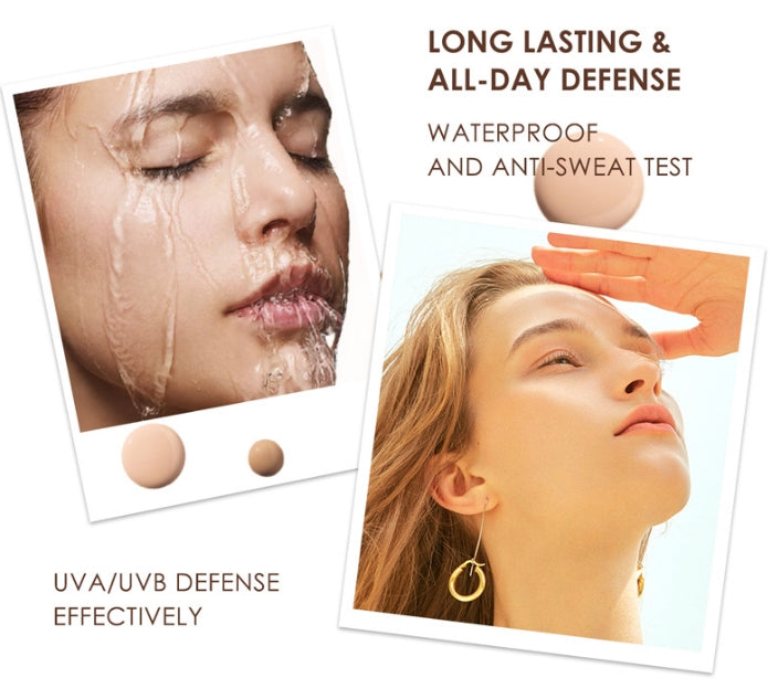 Waterproof Liquid Foundation Cream Full Coverage Oil-control Long-lasting Face Concealer Base