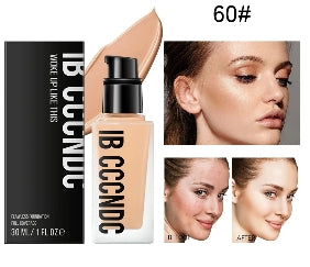 30ml Flawless Foundation Full Coverage Liquid Concealer Foundation For Light Dark Skin Tone Cover Pore Acne Makeup Waterproof