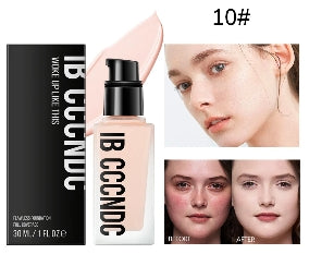 30ml Flawless Foundation Full Coverage Liquid Concealer Foundation For Light Dark Skin Tone Cover Pore Acne Makeup Waterproof