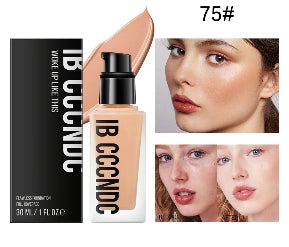 30ml Flawless Foundation Full Coverage Liquid Concealer Foundation For Light Dark Skin Tone Cover Pore Acne Makeup Waterproof