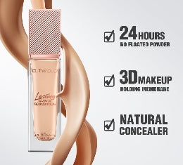 Liquid Coverage Foundation Cream Matte Moisturizing Oil-control Long-Lasting Waterproof Concealer Foundation Makeup