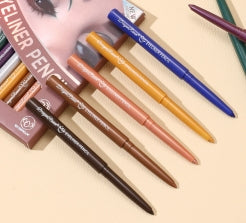 12-Piece Colorful Eyeliner Set  Waterproof   Non-Smudged  Non-Irritating  Long-Lasting Makeup Effect   Multi-Colorful Holiday Performance Stage Eyeliner Set Gift Set