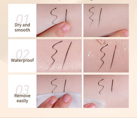 Liquid Eyeliner  Ultra Fine Liquid Eyeliner Waterproof with Smooth Strong Fibres  Smudge-proof Longwearing  Smooth