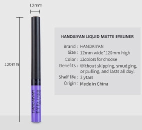 0.05mm Eyeliner Liquid Pen Matte Smooth Quick Dry Waterproof Ultra-thin Eyeliner Lower Eyelash Pen Non Smudging Korean