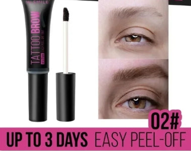 Tearing Eyebrow Gel Makeup Semi-permanent Waterproof Long Lasting Tattoo Tint Sweatproof Peel Off Dye Eyebrow Cosmetic