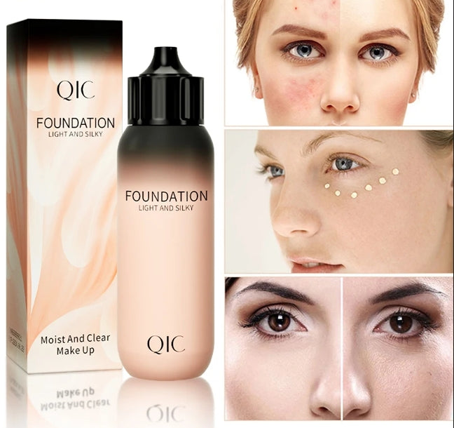 30ml Liquid Foundation Cream Waterproof Oil-control Cover Acne Base Cream Makeup Moisturize Matte Concealer Cosmetic