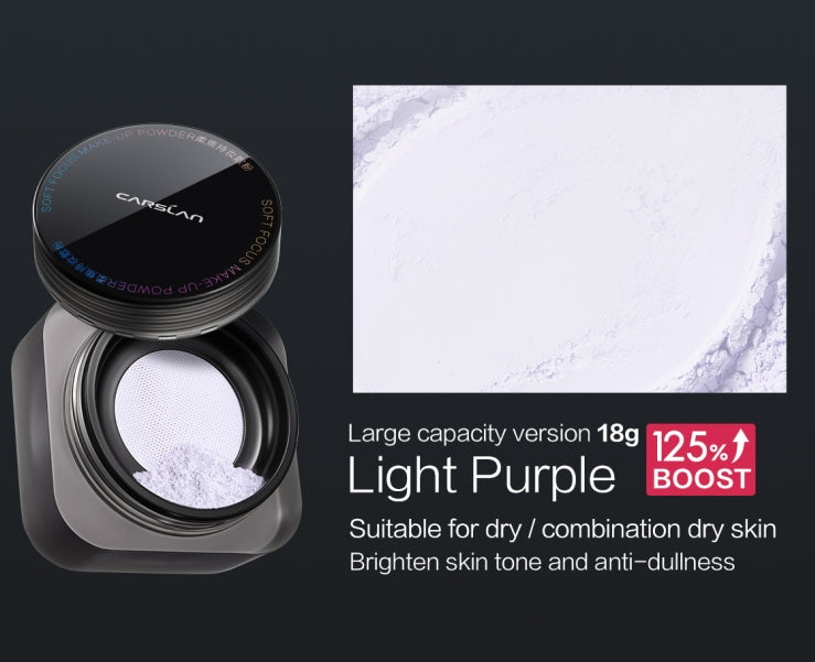 Black Magnetic Translucent Loose Setting Powder Makeup Waterproof Long Lasting Matte Oil Control Finishing Face Powder