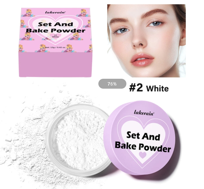 Setting Powder Waterproof Sweat Resistant And Oil Resistant Makeup Powder Setting Powder Natural And Long-lasting Matte Finish