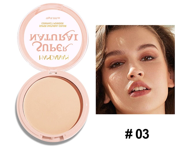 Lasting Oil Control Pressed Powder Bronzer Natural Brighten Waterproof Nude Setting Loose Translucent Powder Dupes Makeup Women