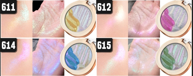 Duochrome Pigment Highlighter Glitter Long-lasting Multichrome Professional Highlighter Cosmetic Makeup for Women