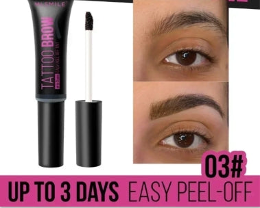 Tearing Eyebrow Gel Makeup Semi-permanent Waterproof Long Lasting Tattoo Tint Sweatproof Peel Off Dye Eyebrow Cosmetic