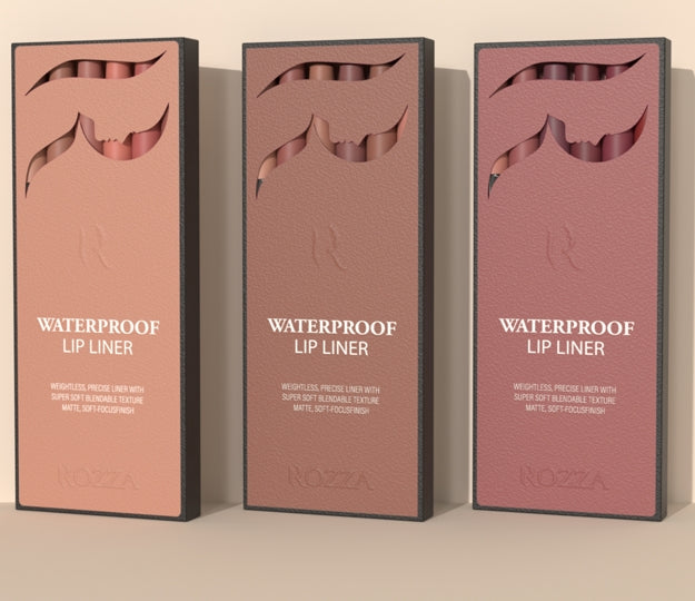 Waterproof Lip Liner Pencil Set, Weightless Precise Liner with Super Soft Blendable Texture Matte Soft