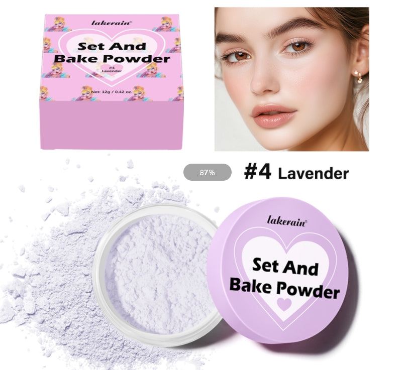 Setting Powder Waterproof Sweat Resistant And Oil Resistant Makeup Powder Setting Powder Natural And Long-lasting Matte Finish