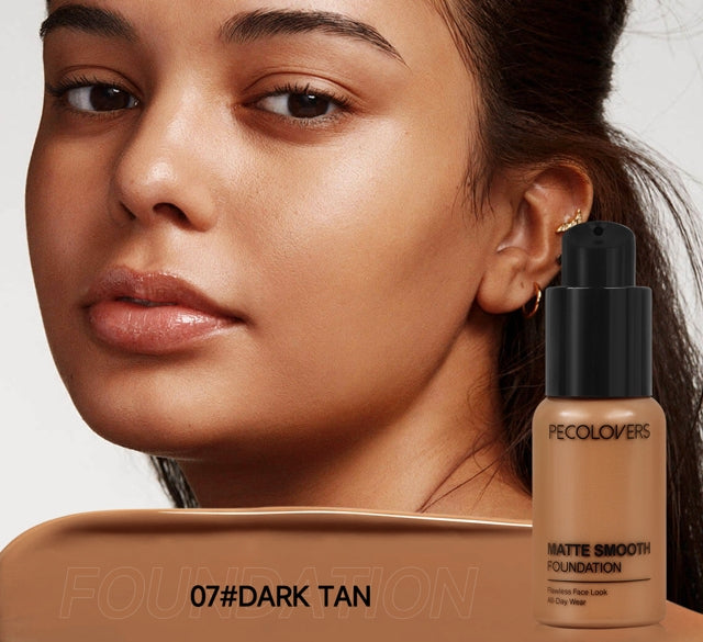 Full Coverage Concealer Foundation - Long-Lasting, Waterproof Natural Matte Finish for Flawless Skin Easy To Create Daily Makeup