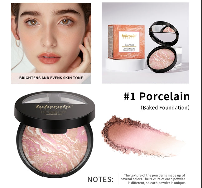 Matte Face Foundation Bronzer Pressed Powder Compact Long Lasting Oil Control Translucent Loose Setting Powder For Face Makeup