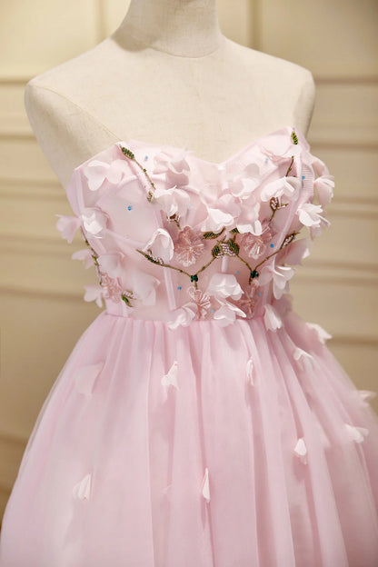 A-line Tulle Short Homecoming Dress