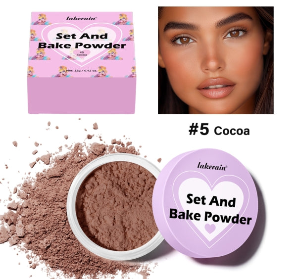 Setting Powder Waterproof Sweat Resistant And Oil Resistant Makeup Powder Setting Powder Natural And Long-lasting Matte Finish