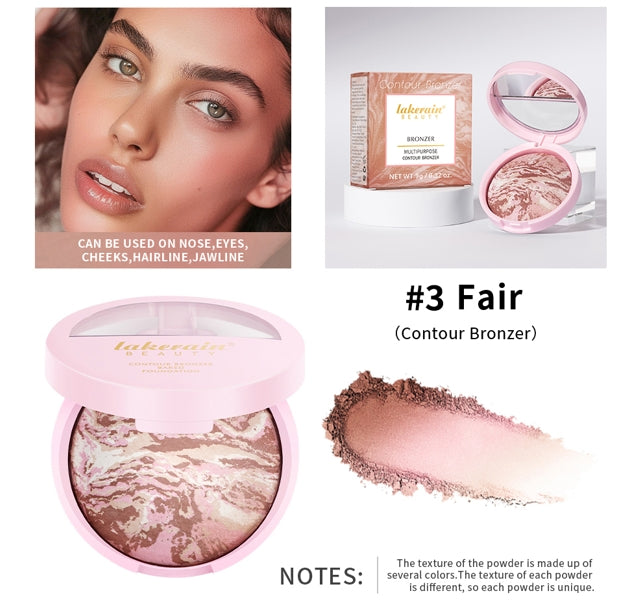 Matte Face Foundation Bronzer Pressed Powder Compact Long Lasting Oil Control Translucent Loose Setting Powder For Face Makeup