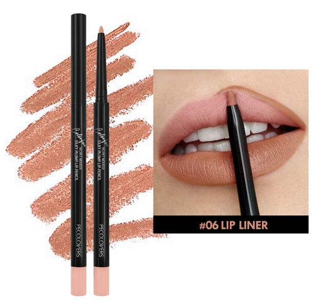 Matte Lip Liner Lipstick Waterproof Non-stick Cup Natural Long-lasting Lipstick Multi-color Lip Cosmetics Lip Pencil