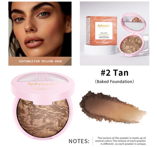 Matte Face Foundation Bronzer Pressed Powder Compact Long Lasting Oil Control Translucent Loose Setting Powder For Face Makeup